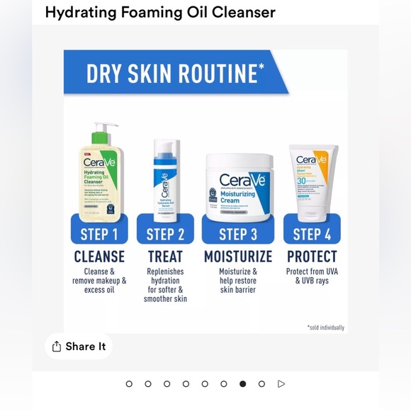 CeraVe Hydrating Foaming Oil Cleanser 💚 - Picture 9 of 9